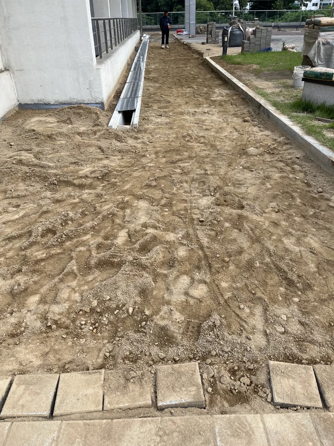 보도블럭침하