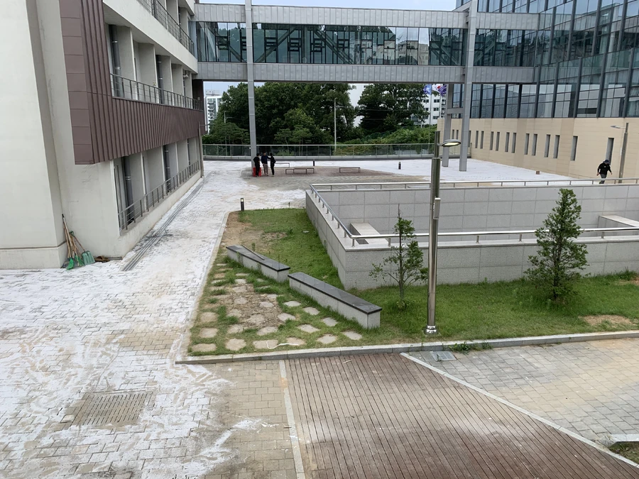 보도블럭침하