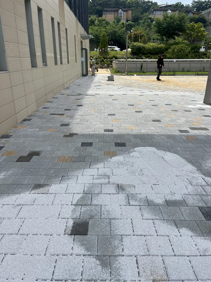 보도블럭침하