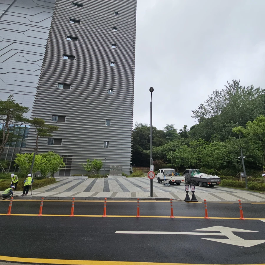 보도블럭 차량진출입로 설치및 원상복구