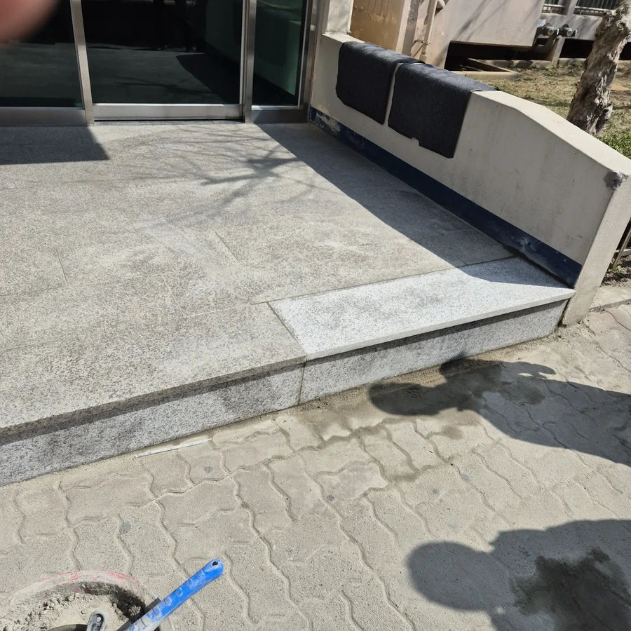 계단,바닥대리석 하자 부분보수
