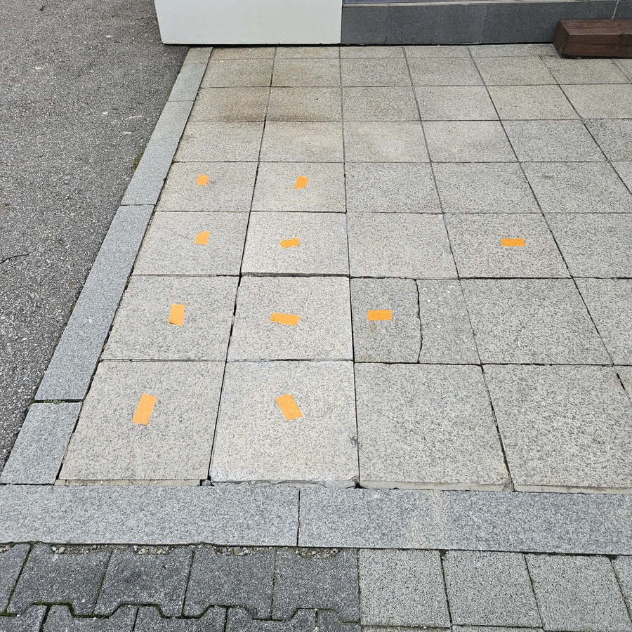 계단,바닥대리석 하자 부분보수