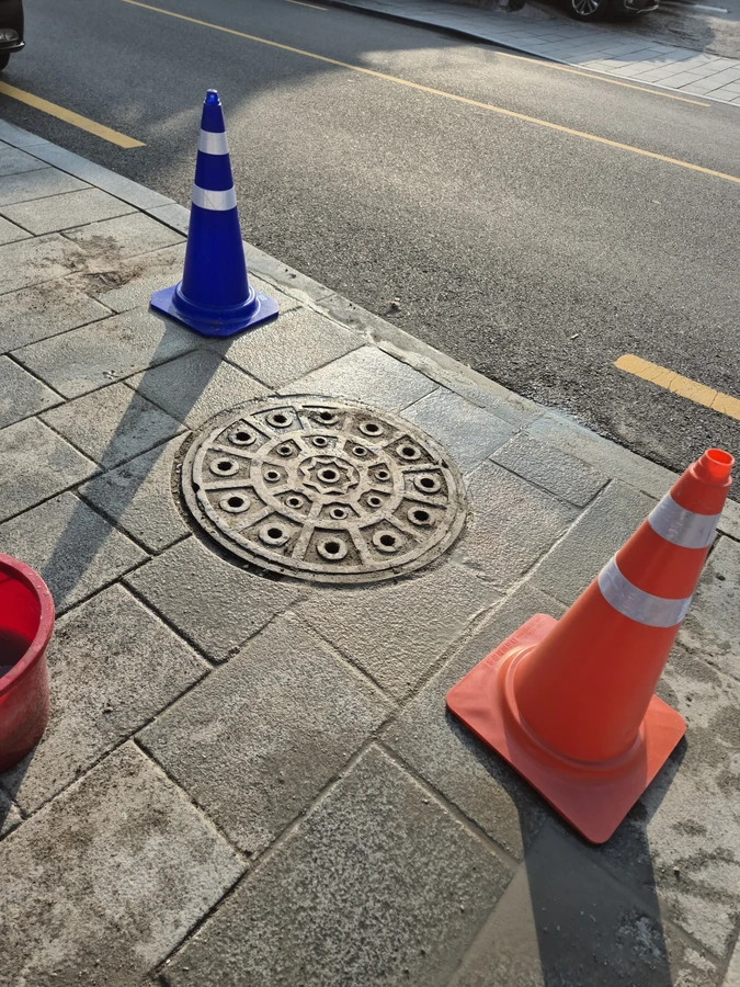 계단,바닥대리석 하자 부분보수