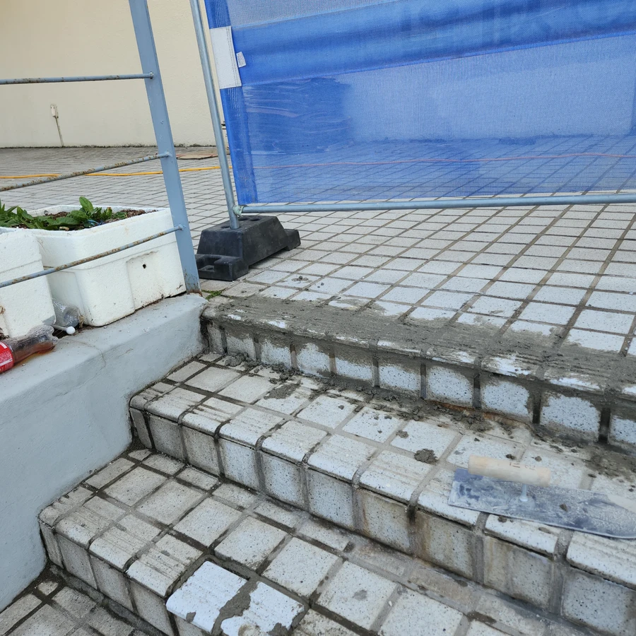 계단,바닥대리석 하자 부분보수