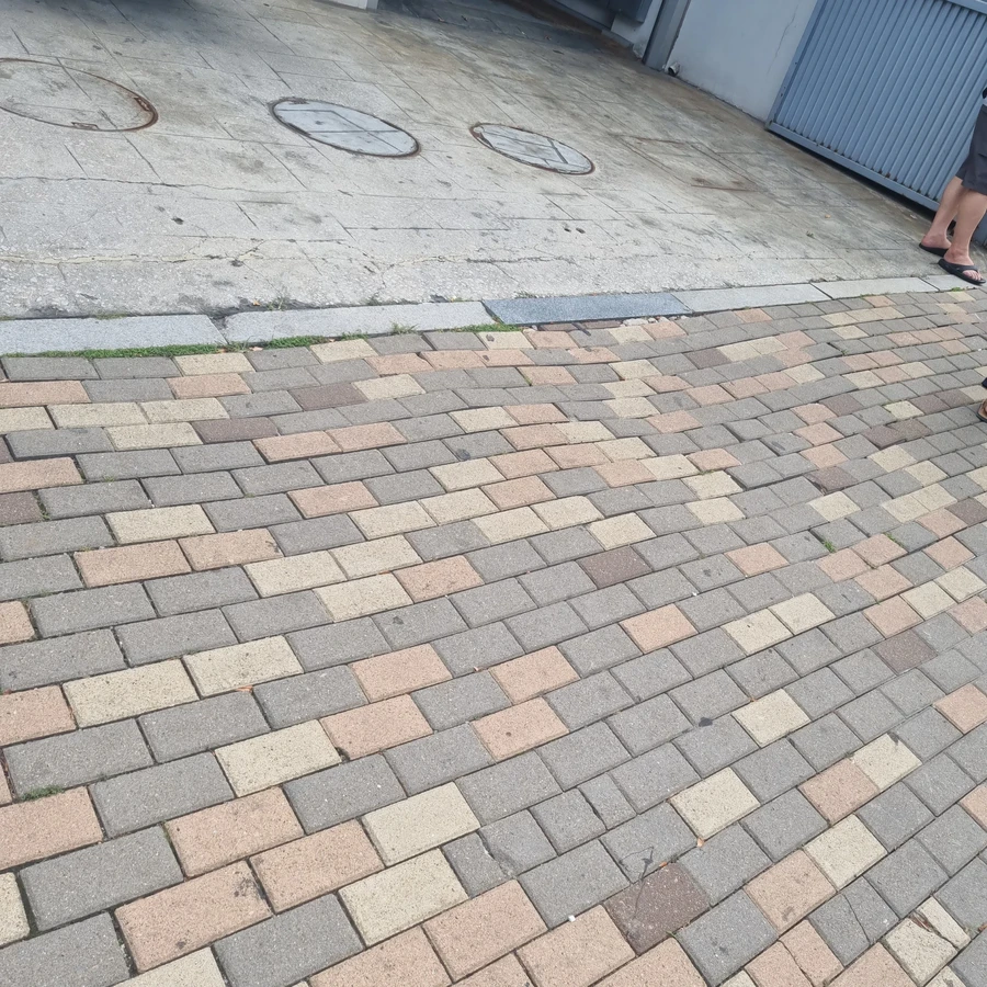 보도블럭 차량진출입로 설치및 원상복구