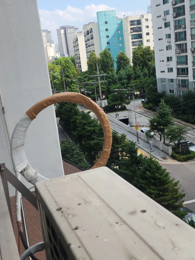 외벽보수 (로프공외벽코킹, 에어컨배관테이핑, 외벽대리석)