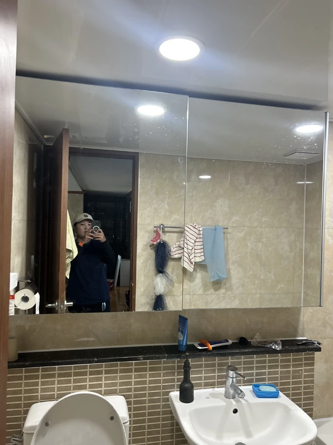 욕실수납장교체 설치 완료