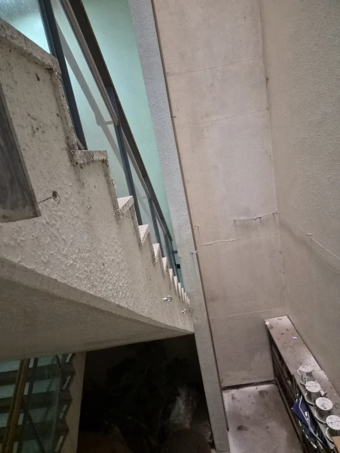 계단안전그물망설치
