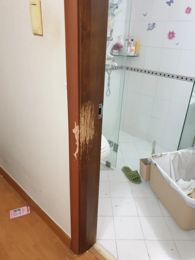 복원( 마루 걸레받이)  -> 세부에 포함 문틀 원목 깨진타일