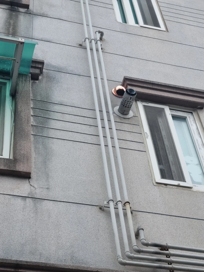 경기도 광주 빌라다가구냄새역류 외벽 신설 배기구 정비 완료