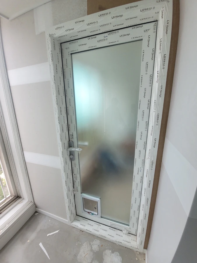 펫도어설치