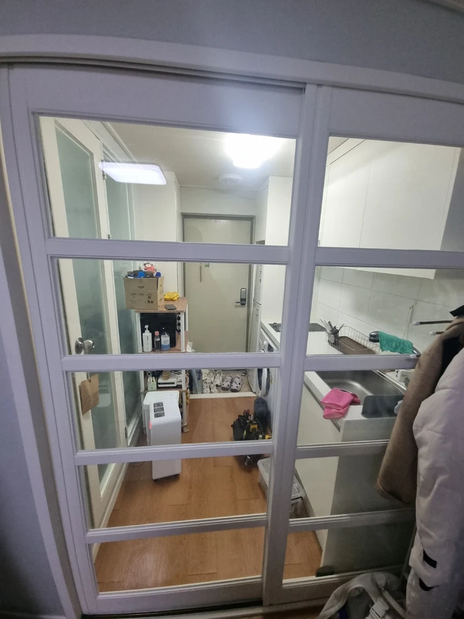 샷시중문슬라이딩도어수리