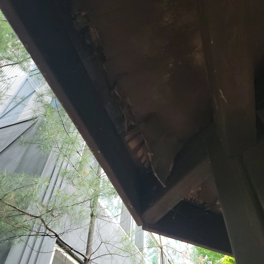 파고라지붕수리
