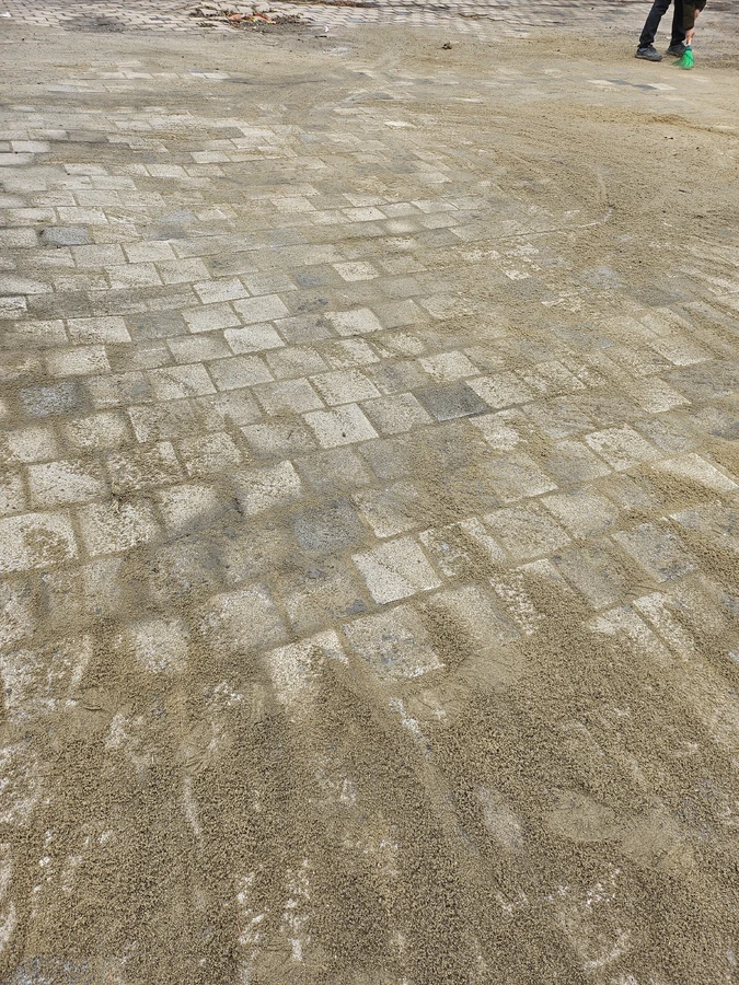 보도블럭 침하 보수 — 1호 현장 시공 후