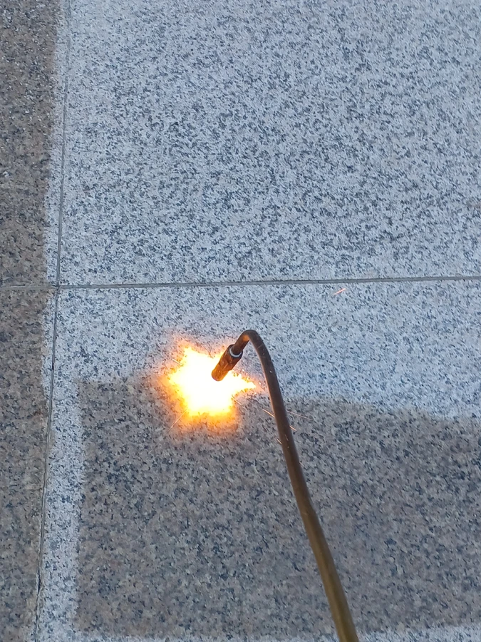 화강석 계단 코팅 완료