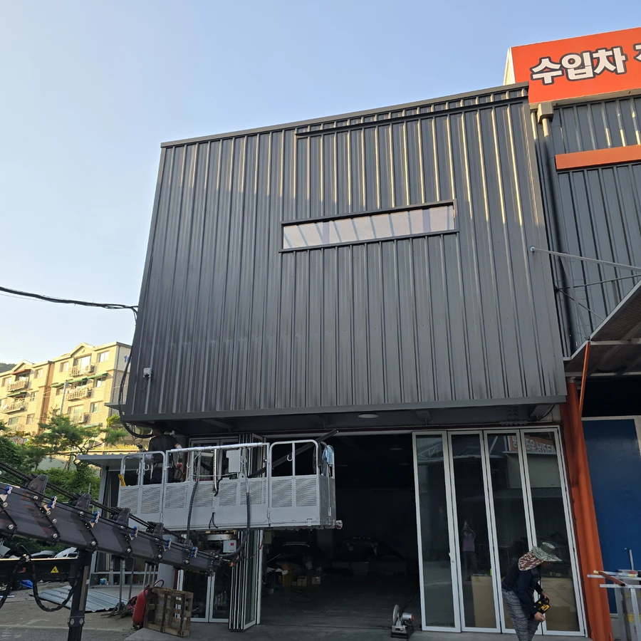 EIFS 외단열 마감 완성 결과