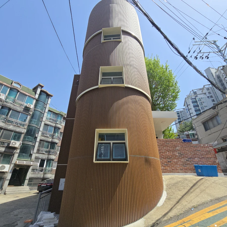 사이딩 보수 시공 완성 외벽 사진
