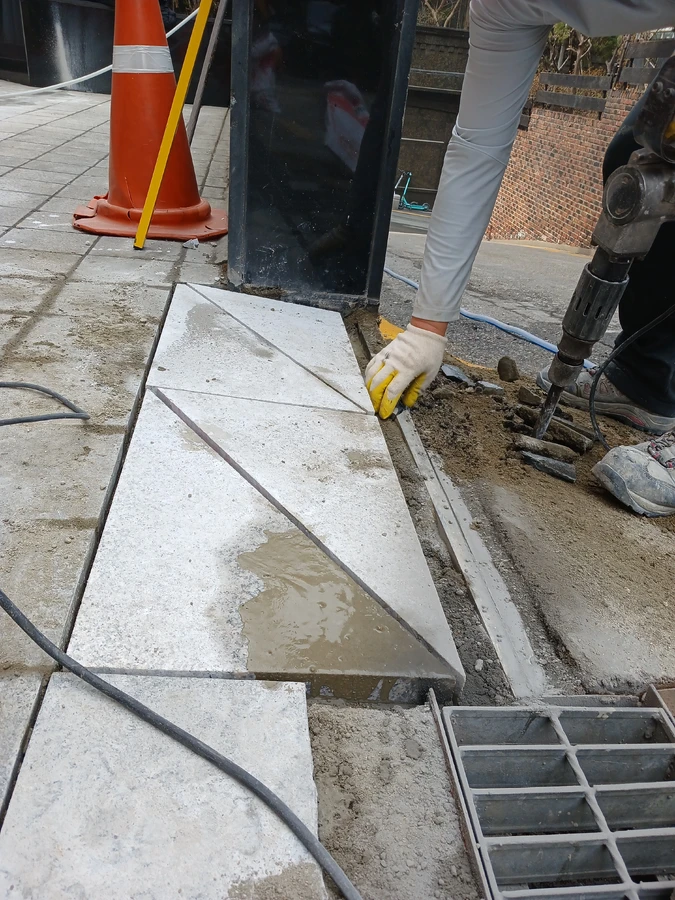 대리석 계단 하자보수