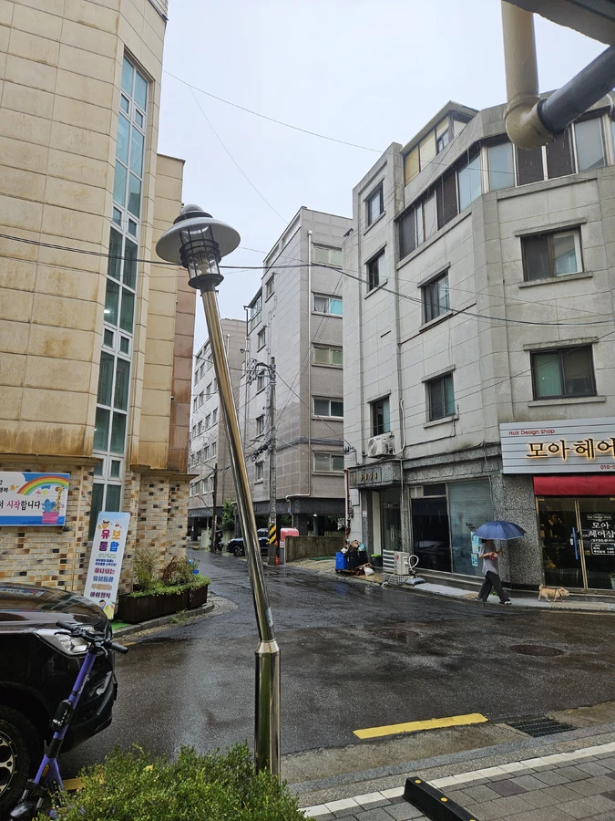 가로등 기둥파손 수리교체