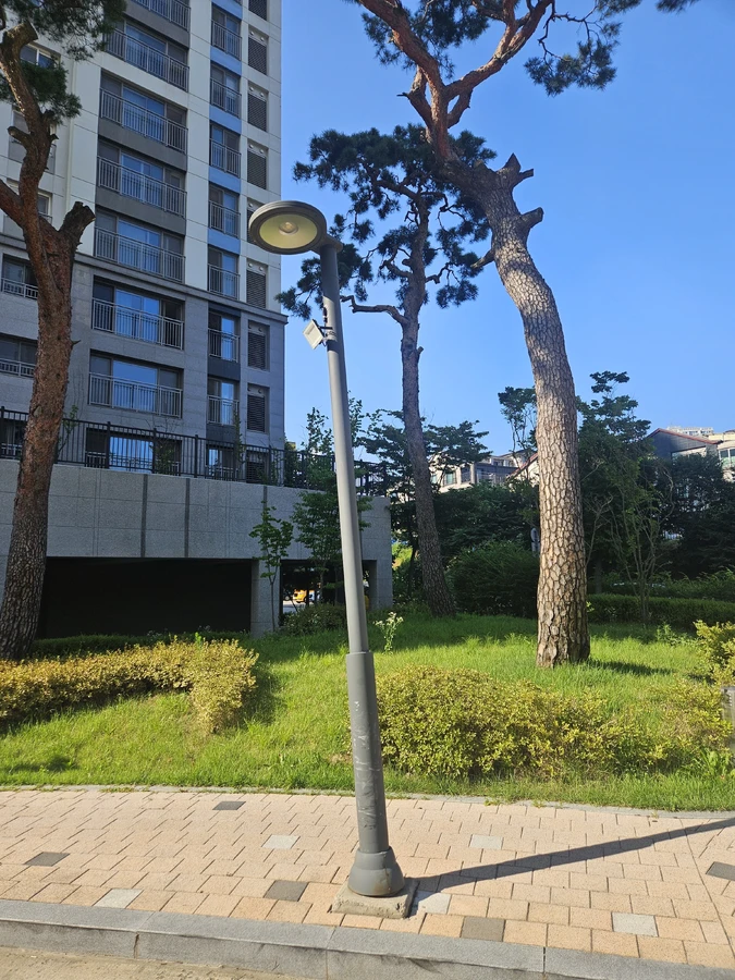 가로등 기둥파손 수리교체