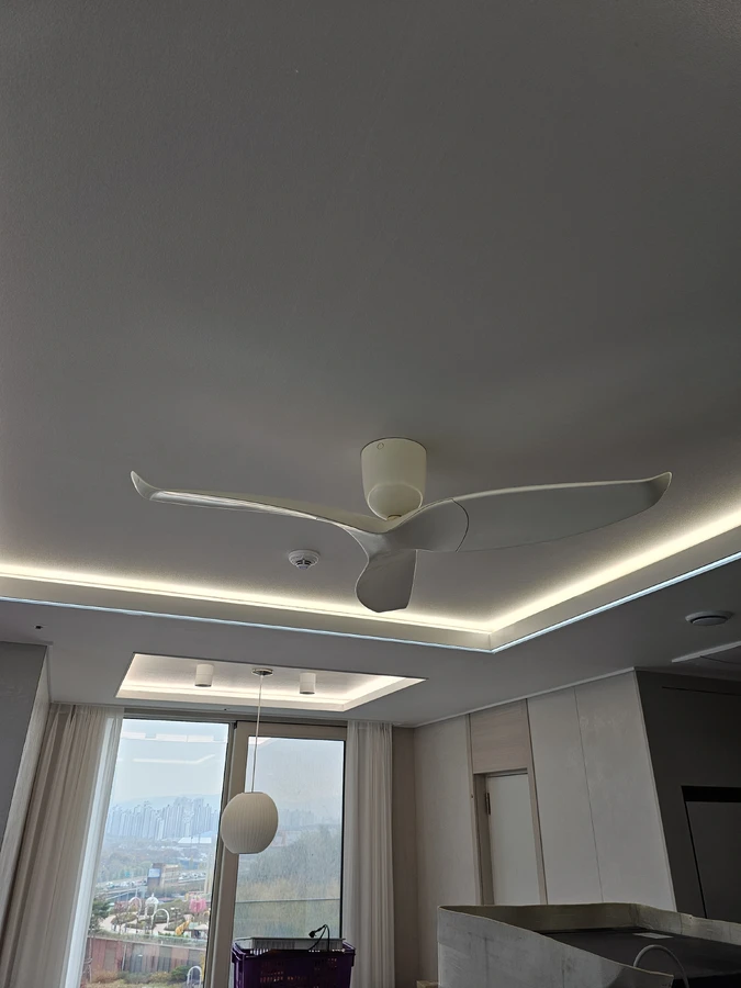 LED 간접조명 교체 후 — 청담 르엘 / 고급펜던트조명 / 허먼밀러 / 에어라트론 / 전선 없는 곳에 조명 설치하기