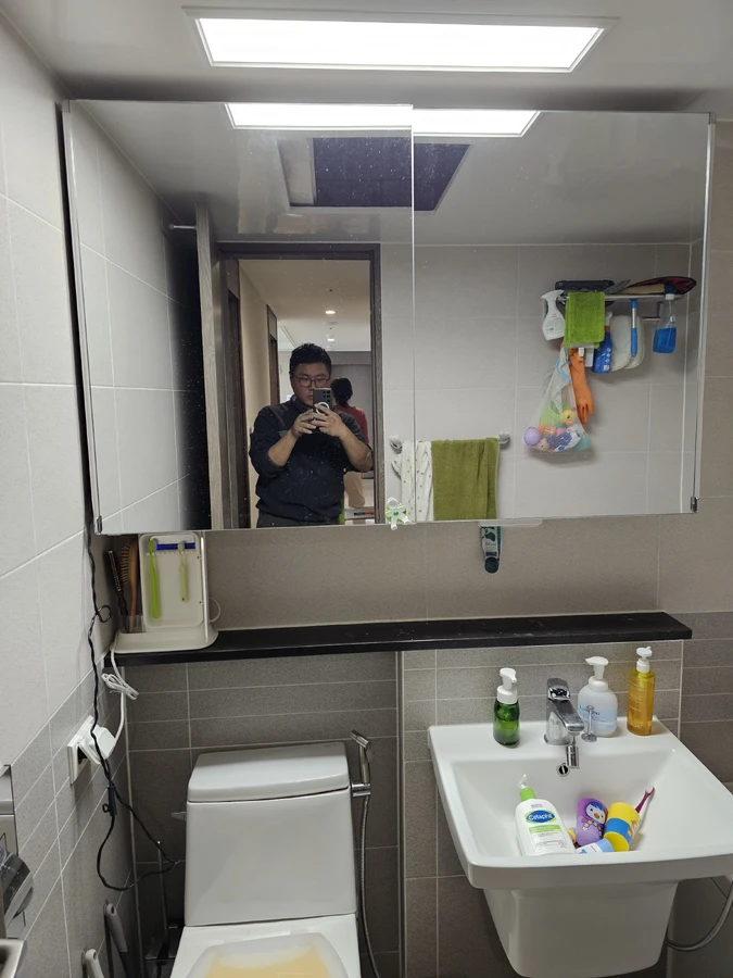 간접조명 AS 수리 전 — 인천 검단 신도시 / 화장실 센서조명