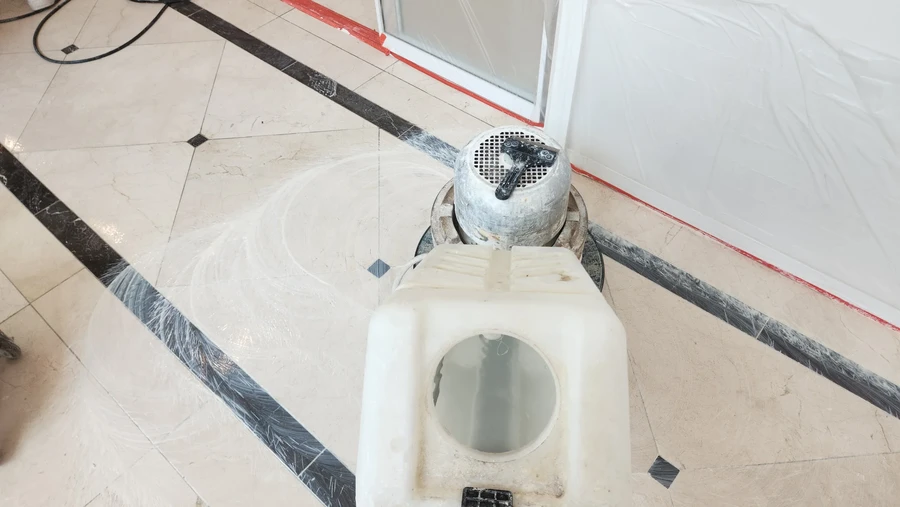 거실대리석광택