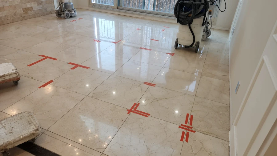 거실대리석광택