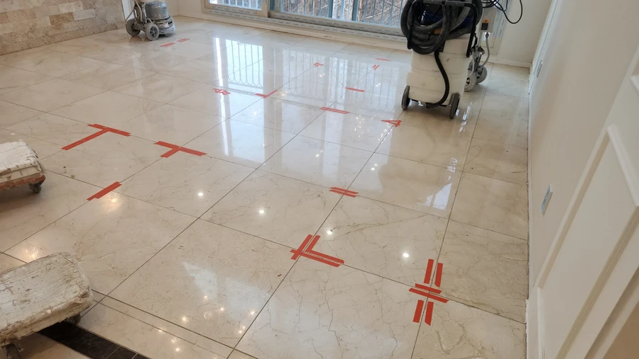 거실대리석광택