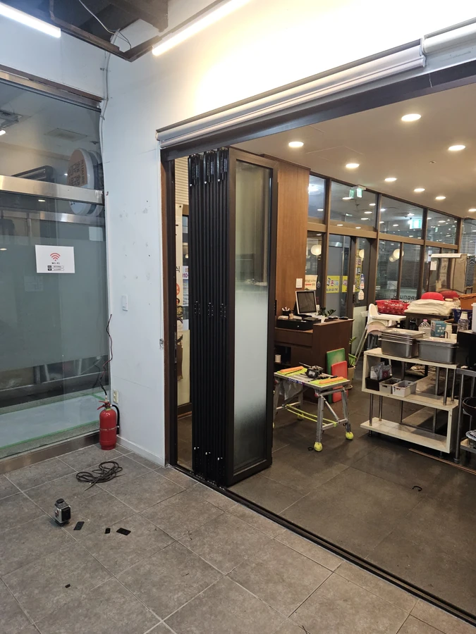 폴딩도어수리