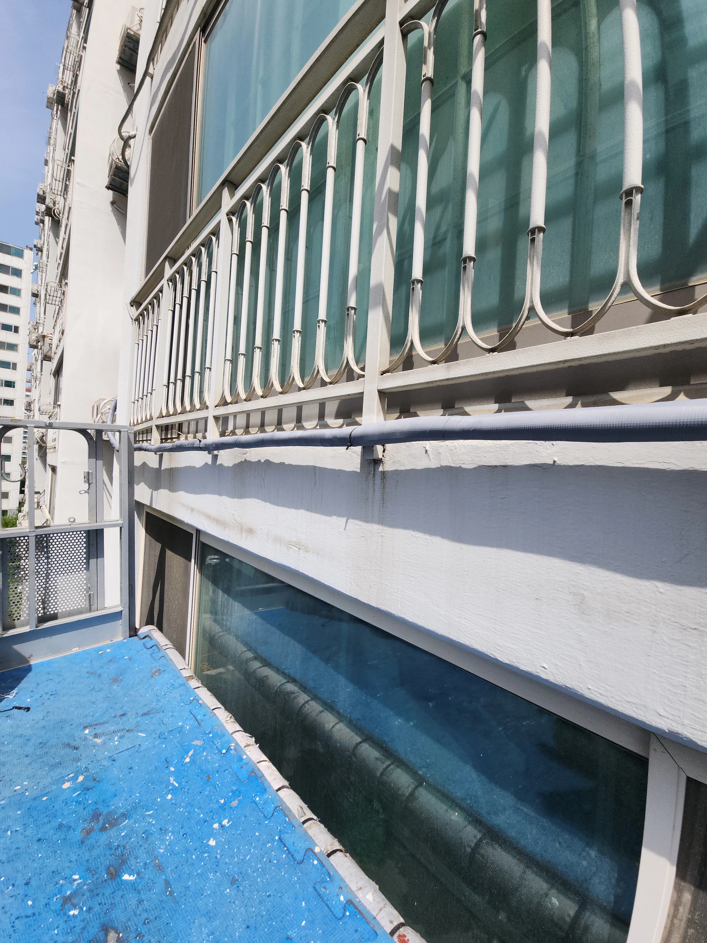 용인 기흥 에어컨 드레인배관 전용 마감재 시공